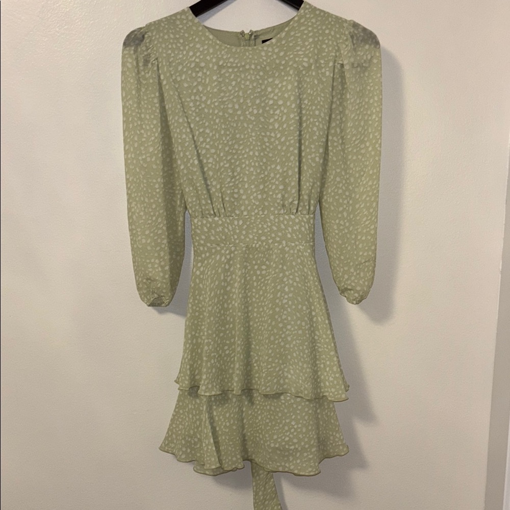 Sage Wrap Dress
